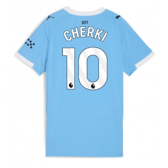 Manchester City Rayan Cherki #10 Maglia Gara Casa Repliche 2025-26 Donna Maniche Corte